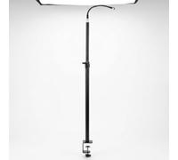 Yunhgft Luz Table Trípo lescópico y Mesa con Abrazara para Iluminación Portátil Camping y s, Soporte de Abrazadera de Escritorio Engrosado de 0.5-1.3 Metros (sin Bombilla)