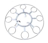 Yunhgft metal portátil para estufa carbón, con giratorio para olla, ial para cocinar al libre, 50 cm de alto, 8 círculos giratorios con marco