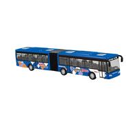 Yunhgft Modelo de Autobús de Tránsito de Simulación, Modelo de Autobús Largo Retráctil, Juguete de Autobús Articulado de Dos Secciones para, Acceso, Azul