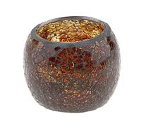 Yunhgft Portavelas de Cristal Mosaico para Velas Pequeñas Y Velas de Té - Candelabro para El Hogar, # 4, Individual