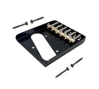 Yunhgft Puente de Bajo Eléctrico para Guitarra Baja de 6 Cuerdas Reemplazo Profesional de Componentes Metálicos Ajuste Personalizado Apto para Práctica Escena, Negro