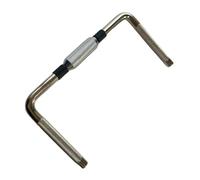 Yunhgft Soporte para Platillos Doble en Forma de L, Aleación de Zinc, para Instrumentos Musicales, con Soporte para Bloque Y Campana, Style D