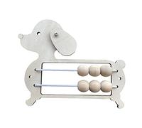 Yunhgft Tablero de Actividades de Madera, Material de Regalo, Juguetes de Educación Temprana, Tableros de Actividades Sensoriales para El Aprendizaje de, Cachorro