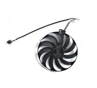 YUNHUOZ 2 uds 95MM T129215SU FDC10U12S9-C DC 12V 4pin RX5600XT 5700XT GPU Enfriador para ASUS para Radeon RX 5600 5700 XT Dual EVO OC(Silver)