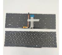 YUNHUOZ Diseño US RU para Teclado de Ordenador portátil MSI GP65 GL75 GF75 GS75 GP75 GT76 GE63VR GV62 MS-16P1(RGB Backlit RU)