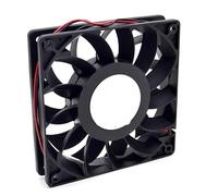 YUNHUOZ FFB1212EH 12V 1.74A 120MM 12025 Doble rodamiento de Bolas Ventilador refrigeración Violencia para 120 * 120 * 25MM para Delta(2 Wire_Fixed Color)