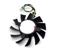 YUNHUOZ GTX460 550TI Tarjeta de vídeo Cuatro Pines Ventilador refrigeración termostato Inteligente DASA0815R2U DC12V 0.60A 75mm diámetro para AVC