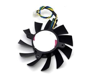 YUNHUOZ GTX460 550TI Tarjeta de vídeo Cuatro Pines Ventilador refrigeración termostato Inteligente DASA0815R2U DC12V 0.60A 75mm diámetro para AVC