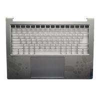 YUNHUOZ para Lenovo para Yoga 14S 2021 para Slim 7 Pro-14ITL5 Pro-14ACH5-14IHU5-14ARH5 Cubierta de reposamanos para Teclado Ordenador portátil/Funda Inferior(Silver with touchpad)