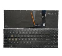 YUNHUOZ para MSI GL66 GF66 1581 1582 1583 1585 GL76 GF76 17L1 17L2 17L3 17L4 17L5 Teclado para Ordenador portátil Ruso/Estadounidense/español(US Ice Blue Backlit)