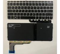 YUNHUOZ Teclado para Ordenador portátil, diseño Estadounidense, para HP, Elitebook 828 G3 G4 720 725 820