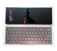 YUNHUOZ Teclado para portátil Acer Swift5 SF514-54T 52 53T 55TA-77NJ N17W3 N19H3 514-52T(Silver Backlit)