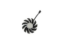 YUNHUOZ Ventilador de refrigeración T128010SU PLD08010S12HH RX 6500 XT 6600 para Gigabyte RTX 3060 Ti 3070 para Tarjetas gráficas Gaming OC(Black A-Fan PLD)