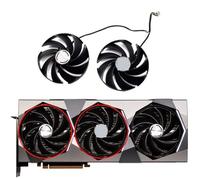 YUNHUOZ Ventilador de Tarjeta gráfica SUPRIM X 95 mm PLD10020B12H para MSI GeForce RTX 4070 Ti 4080 4090 RTX4080 RTX4090(AB-Fan)