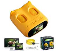 Yuning Microscopio Digital para Niños, 1000X 4K Microscopio y Telescopio 2 en 1, Mini microscopios Digitales Portátiles con 2.0" Pantalla y 8 Luces LED, microscopio de Bolsillo para Niños Regalo Edu