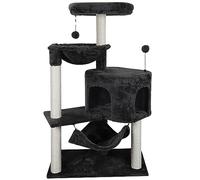 YUNIQUE Árbol para Gatos con condominio para Gatos y Hamaca Grande, Gris Oscuro