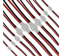 YUNIQUE Espana 10 Pares de Cables de Silicona Macho y Hembra de 2 Pines para batería Lipo RC con Conector JST (1S)