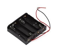 YUNIQUE ESPANA 4x1.5V AA Soporte De La Batería/Case/Caja-Negro (Paquete de 1 Pieza)