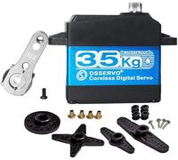 YUNIQUE ESPANA Digital Servomotor sin núcleo DS3235 PRO 7.4V 35KG con leva 25T para camión robótico modelo Baja Car 1/10 (180 grados)