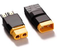 YUNIQUE GREEN-CLEAN-POWER 2 adaptadores TRX a XT60 macho/hembra conectores sin cable para baterías LiPo, ESC y cargadores RC