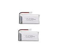 YUNIQUE GREEN-CLEAN-POWER - 2 Piezas Batería Lipo Recargable 3.7V 1800mAh | Compatible con KY601S, Serie SYMA X5, WLtoys K989, Drone | Diseño Moderno, Fácil de Instalar, Plata
