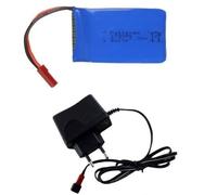 YUNIQUE GREEN-CLEAN-POWER - Batería 3.7V 730mAh y Cargador para Wltoys V686G | Alta Capacidad para Tiempos de Vuelo Optimizados | Compatible con Modelismo, Helicóptero RC, Azul | 53x27x8 mm - 22 gr