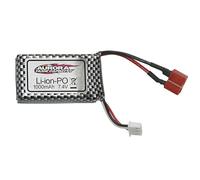 YUNIQUE GREEN-CLEAN-POWER - Batería Li-Ion 7.4V 1000mAh 2S | Conector T Plug QDJ02 para RC | Adecuada para Xinlehong Q901 Q902 Q903, Plata