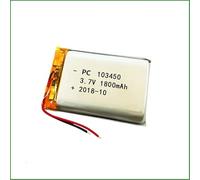 YUNIQUE GREEN-CLEAN-POWER - Batería Lipo Recargable 103450 3.7V 1800mAh | para Auriculares Bluetooth, Relojes Inteligentes, POS, Instrumentos Médicos | Protección PCM, Amarillo