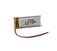 YUNIQUE GREEN-CLEAN-POWER - Batería Lipo Recargable 801738 3.7V, 450mAh | Compatible con Helicóptero, Drones Mini, Juguetes RC | Protección PCM, Sin Efecto Memoria | para MP3, MP4, GPS, LED