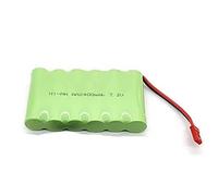 YUNIQUE GREEN-CLEAN-POWER - Batería Recargable Ni-MH 7.2V 2400mAh AA JST para Camiones RC, Coches | Larga Duración | Adecuada para Coches RC, Rock Crawlers, Verde