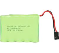 YUNIQUE GREEN-CLEAN-POWER - Batería receptora de 6 V 2400 mAh NiMH con conector Hitec - Paquete de pilas recargables AA NiMH para helicópteros RC, modelos de avión, juguetes RC, transmisores JR y