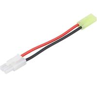 YUNIQUE GREEN-CLEAN-POWER - Cable Adaptador Convertidor Tamiya 16AWG | 13 cm, Ligero y Manejable | Compatible con Baterías RC y Cargadores, Rojo, PVC