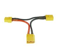 YUNIQUE GREEN-CLEAN-POWER - Cable Adaptador en Serie XT60 para 2 Lipo, Aumento de Voltaje, Conector M/H, Específico para Modelismo Dinámico, Silicona, Plástico | Amarillo, Rojo, Negro