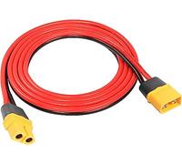 YUNIQUE GREEN-CLEAN-POWER - Cable Extensión XT60 1.2MT 16AWG | Conector Macho a Hembra | Compatible con Batería RC Lipo, FPV Drone | Alta Conductividad, Amarillo, Silicona