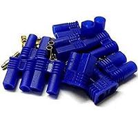 YUNIQUE GREEN-CLEAN-POWER - Conectores EC3 5 Pares Macho-Hembra | Para Baterías Lipo Modelismo RC | Compatibles con Estéreo de Auto y Helicópteros RC, Azul, Plástico