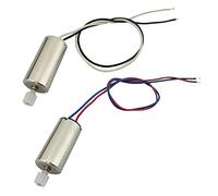 YUNIQUE GREEN-CLEAN-POWER - Juego de 2 Motores para Drone Syma X5SW/X5SC | Motor en Sentido Horario & Antihorario para un Rendimiento Óptimo | Ideal para Reemplazo o Repuesto, Plateado, Plástico