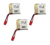 YUNIQUE GREEN-CLEAN-POWER - Juego de 3 Baterías Li-Po 3.7V 380mAh para Drone Syma X21, X21W | Tiempo de Vuelo Extendido | Fáciles de Instalar, 7.6x2.7x2.5 cm, 29g