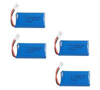 YUNIQUE GREEN-CLEAN-POWER - Juego de 4 Baterías LiPo Recargables 3.7V 500mAh | Compatibles con HUBSAN X4 H107L/C/D, V252, JXD 385 | para Drones Cuadricópteros | Dimensiones: 42x20x8 - Peso: 13 Gramos