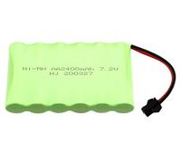YUNIQUE GREEN-CLEAN-POWER - Pack de Baterías Recargables Ni-MH AA 7.2V 2400mAh | Alta Capacidad, Rendimiento Óptimo | Compatible con Vehículos RC, Coches Todo Terreno, Verde