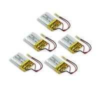 YUNIQUE GREEN-CLEAN-POWER - Set de 5 Baterías Lipo Recargables 150mAh 3.7V | Compatibles con Helicópteros RC Syma S107 S107G | Tiempo de Vuelo Extendido, 25 x 16.50 x 7.50mm - 5 gr, Amarillo
