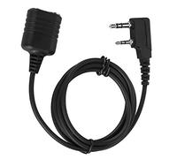 Yunir 2 Pines Tipo K Altavoz Micrófono Auriculares Auriculares Extensión Núcleo Cable de micrófono de Mano para para Walkie Talkie
