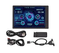 Yunir Mini Pantalla IPS USB de 3,5 Pulgadas, Pantalla de Temperatura de PC CPU GPU RAM Monitor de Datos Monitor de Panel de Sensores, para PC Portátil