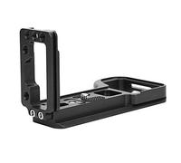 Yunir Placa de liberación rápida para cámara, aleación de Aluminio Estirable en Forma de L Placa de liberación rápida Soporte de Agarre Manual para cámara A6600 ILCE-6600 sin Espejo(Negro)