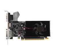 Yunir Tarjeta gráfica para juegos, DDR3 de 4 GB, 128 bits, 700 MHz, 667 MHz, tarjeta de video de ventilador único, tarjeta de video PCI Express 1.1 X16 con interfaz multimedia VGA DVI HD para trabajar