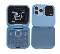Yunir Teléfono Celular con Tapa para Personas Mayores, Teléfono Celular con Tapa para Personas Mayores Desbloqueado 2G, con Pantalla de 1,77 Pulgadas, Doble SIM, Botones Grandes, (Blue)