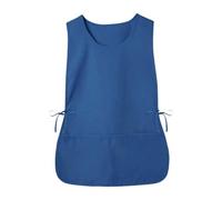 YunJove Delantal con Bolsillo Ajustable Impermeable Cocina Trabajo Chef Hecho de Poliéster Adecuado para Adultos Restaurantes Estudios Cocina Regalo, Azul, tal como se describe