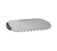 YunJove Electric Warming Control de Temperatura Bandeja para Comidas Calientes Tapete Aislante Enrollable de Silicona Placa Calefactora para Varios P, óvalo Gris, Individual