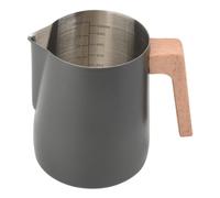 YunJove Jarra Espumadora de Leche, Jarra Vaporizadora de Leche, Piezas para Máquina de Espresso, Cafetera de 600 Ml, Herramienta para, Ca, Negro, tal como se describe