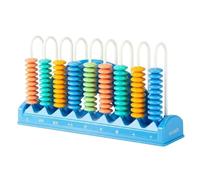 YunJove Marco de Aritmética para Educación Temprana Abaco Multicolor Bastidor de Números Herramienta de Cálculo Reloj Didáctico en Plástico Utilizable para, 9-Filas