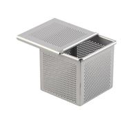 YunJove Mini Pullman Loaf Pan Bandeja Rectangular de Aluminio con Tapa y Recubrimiento Antiadherente para Hornear Pan Postres Adecuada para Cocina, tal como se describe, 7x7x7cm